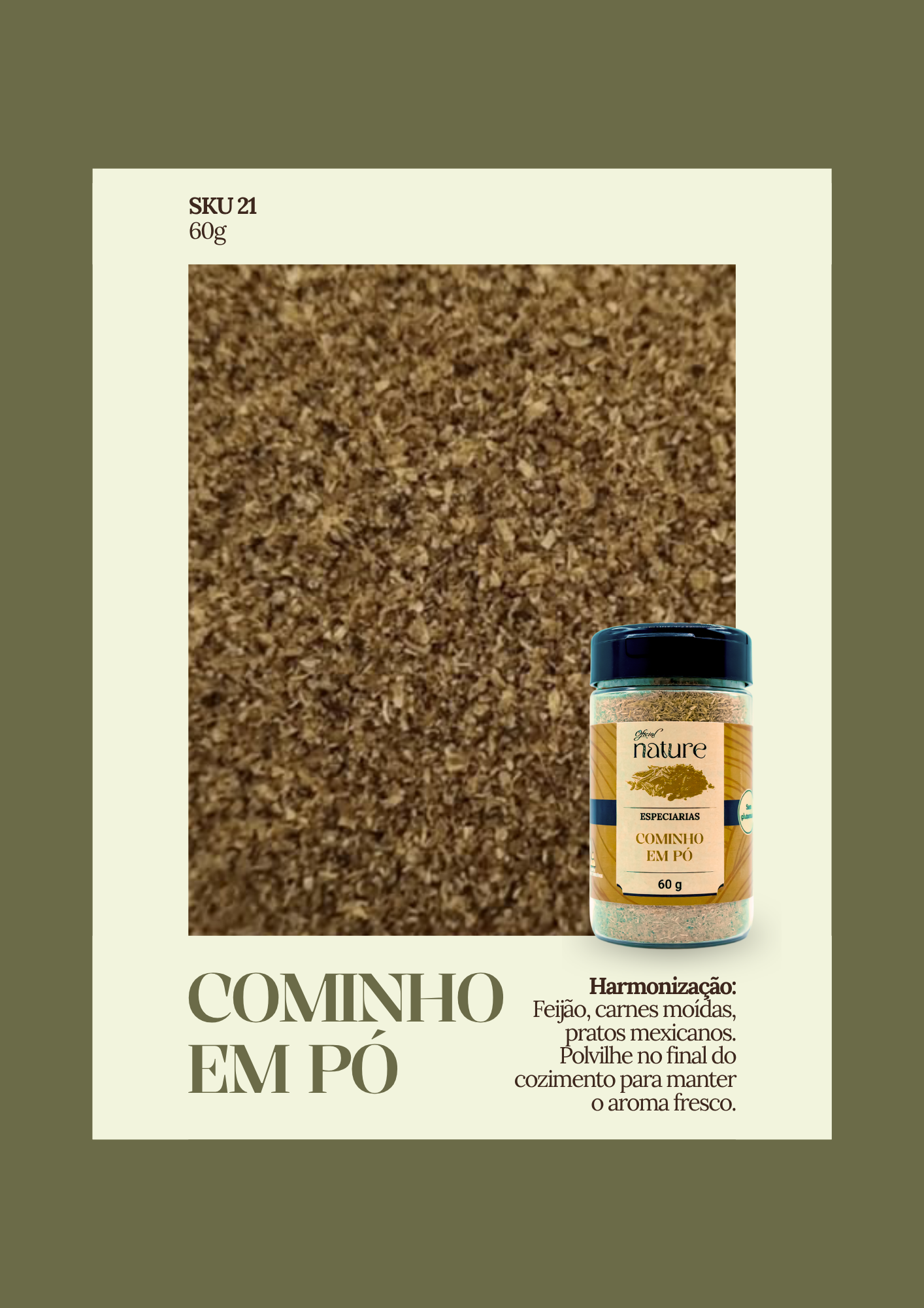 Cominho em Pó Puro