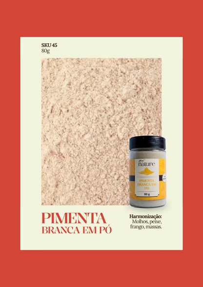 Pimenta Branca em Pó