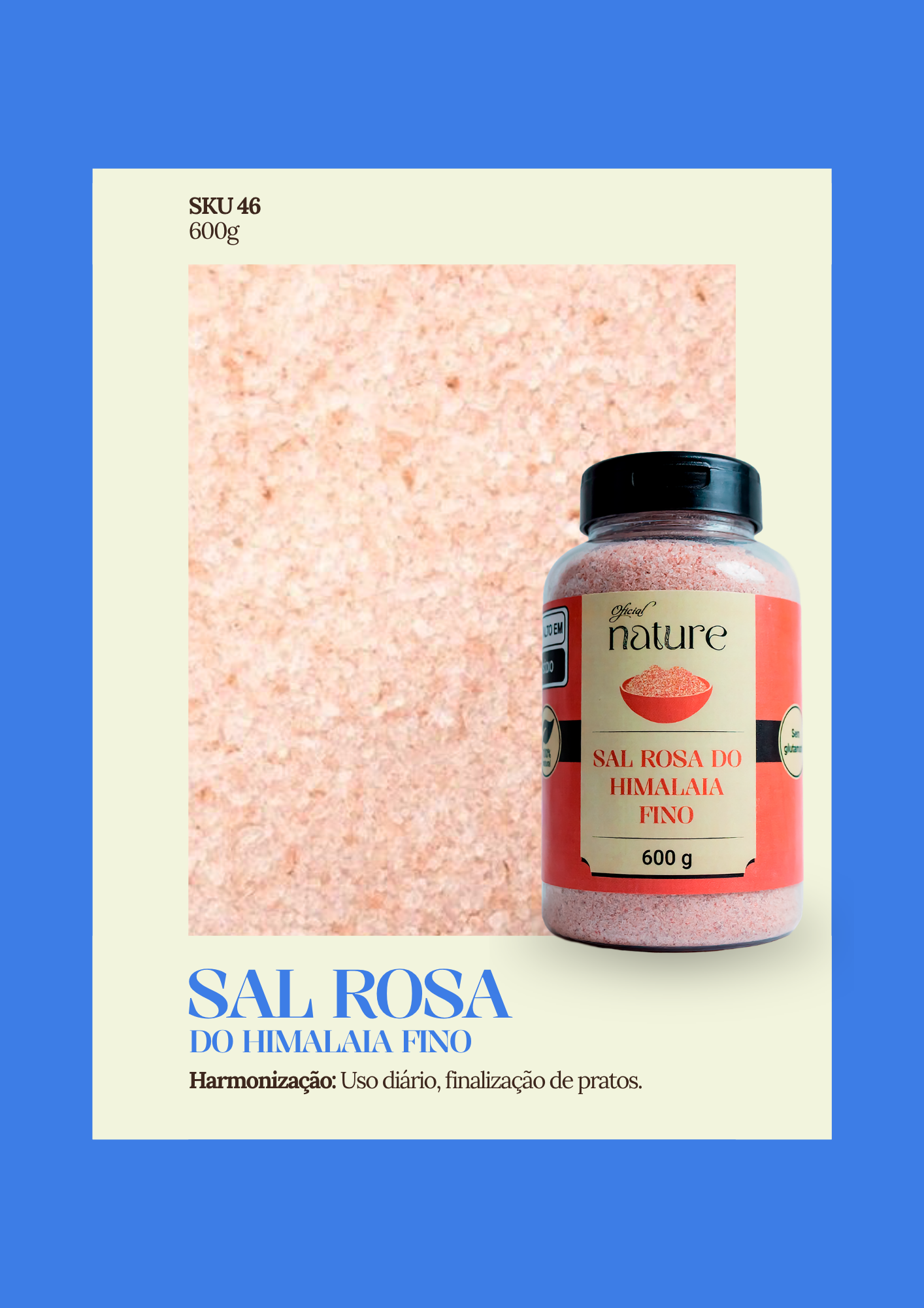 Sal Rosa Do Himalaia Fino Puro Natural  600g