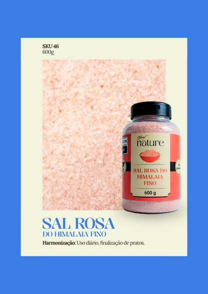 Sal Rosa Do Himalaia Fino Puro Natural  600g